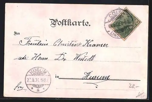 Lithographie Köln-Neustadt, Kaiser Wilhelmring, Hohenstaufenring