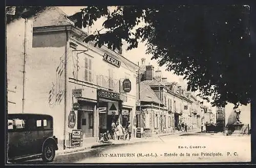 AK Saint-Mathurin, Entrée de la rue Principale