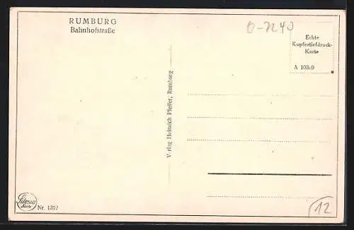 AK Rumburg, In der Bahnhofstrasse