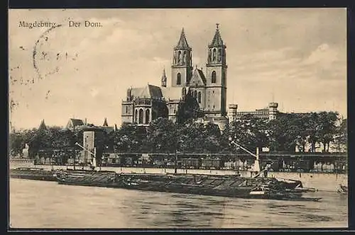 AK Magdeburg, Der Dom mit Flusspartie