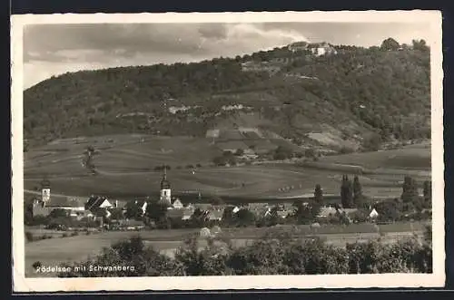 AK Rödelsee, Ortsansicht mit Schwanberg