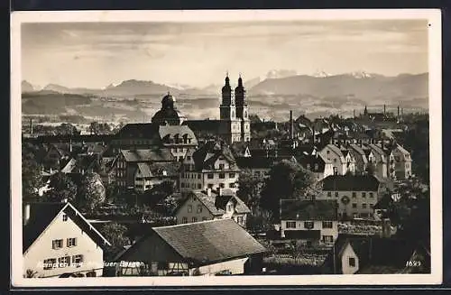 AK Kempten / Allgäu, Panorama mit Allgäuer Bergen