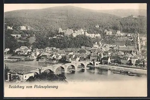 AK Heidelberg, Blick vom Philosophenweg