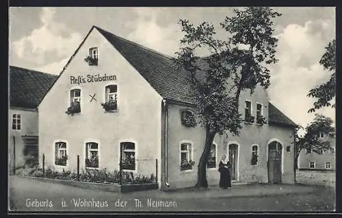 AK Konnersreuth, Geburts- und Wohnhaus der Th. Neumann, Rest`s Stübchen