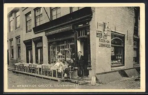 AK Sluis, Café und Tea-Room A. Wemaer-de Groote