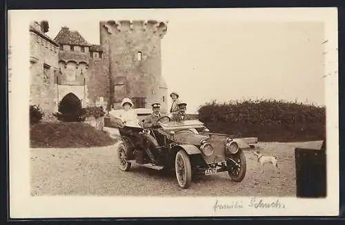 Foto-AK Benz vor Burg Kreuzstein