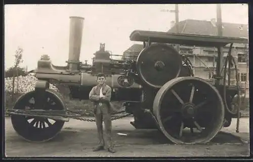 Foto-AK Essen / Ruhr, Lokomobil Hubert Zettelmeyer