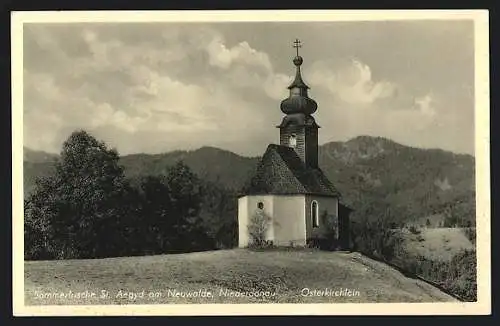 AK St. Aegyd am Neuwalde, Partie am Osterkirchlein