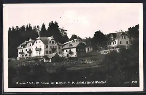 AK St. Corona am Wechsel, Loitzl`s Hotel Waldhof