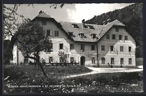 AK St. Georgen am Reith /N.-Oe., Blinden-Erholungsheim