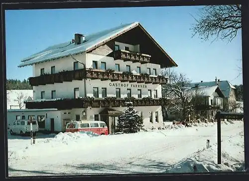 AK Unternberg bei St. Corona, Gasthof-Pension Fahrner im Schnee