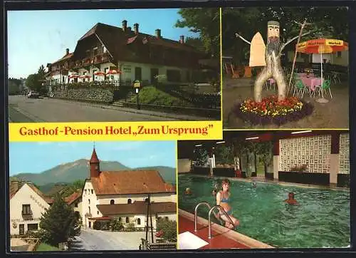 AK St. Corona am Wechsel, Gasthof-Hotel Zum Ursprung v. Ch. Egerer, mit Hallenbad