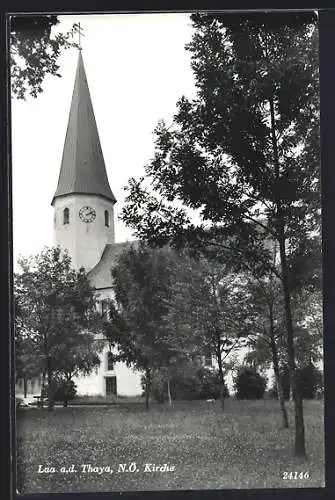 AK Laa a. d. Thaya, Partie an der Kirche