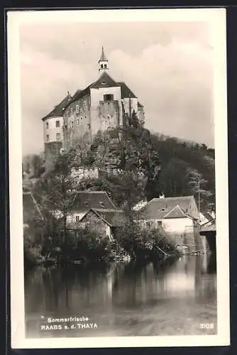 AK Raabs a. d. Thaya, Blick zur Burg