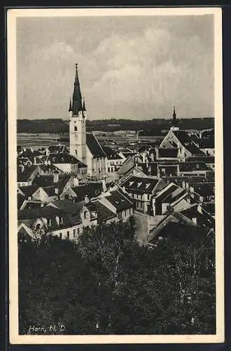 AK Horn, Gesamtansicht mit Kirche