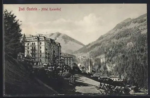 AK Bad Gastein, Blick auf das Hôtel Kaiserhof