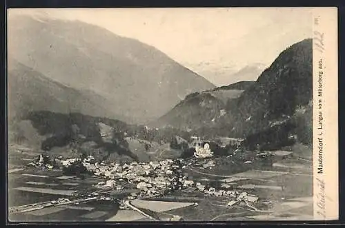 AK Mauterndorf, Ortsansicht vom Mitterberg aus