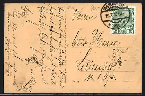 AK Wien, Gasthaus Weinmusterkeller und Mariahilfer Bierpalast, Mariahilferstrasse 120, Innenansicht