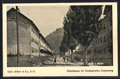 AK Kapfenberg, Gussstahlfabrik Gebr. Böhler & Co. AG, Wohnhäuser für Werksarbeiter