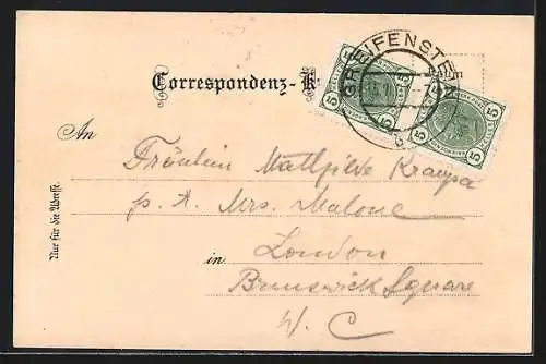 Lithographie Hadersfeld, Alois Aisner's Gastwirtschaft, Schloss, Grosse Fichte mit Kegelbahn
