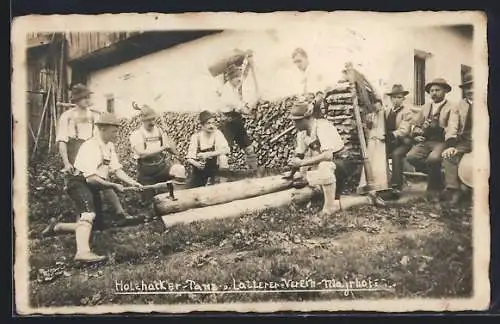 Foto-AK Innsbruck, Holzhacker-Tanz- und Latterer-Verein-Majrhof