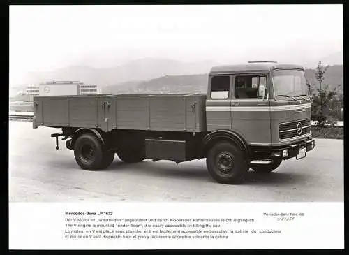 Fotografie Lastwagen Mercedes Benz LP 1632, LKW-Kipper, Werkfoto