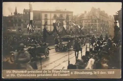 AK Strasbourg, Mr. Poincaré président de la République et Mr. Clémenceau président du Conseil