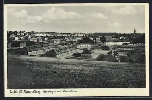 AK Hammelburg /Ufr., Truppenübungsplatz, Nordlager mit Wasserturm