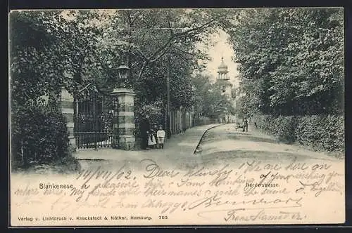 AK Hamburg-Blankenese, Blick auf die Norderstrasse