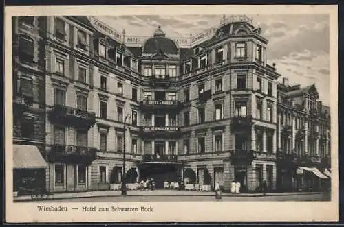 AK Wiesbaden, Hotel zum Schwarzen Bock