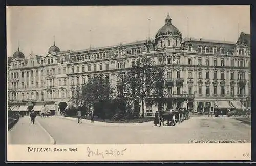 AK Hannover, Blick auf Kastens Hotel