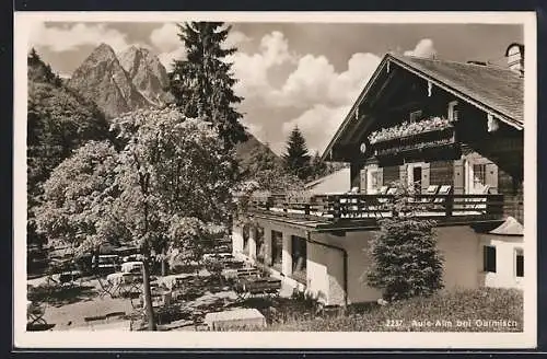 AK Garmisch, Gasthaus Aule Alm