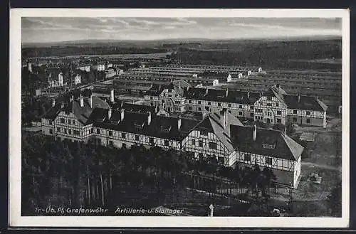 AK Grafenwöhr, Truppenübunsplatz, Artillerie- und Stallager