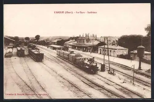 AK L'Aigle, La Gare Interieur