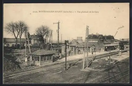 AK Monterolier-Buchy, vue d`ensemble de la gare