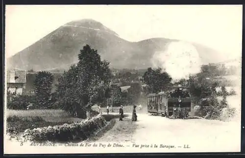 AK Puy-de-Dome, Chemin de fer du Puy-de-Dome, Vue prise a la Baraque