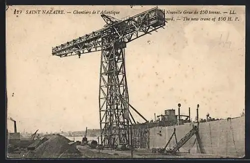 AK Saint-Nazaire, la nouvelle Grue de 150 tonnes, ein neuer Kran am Hafen