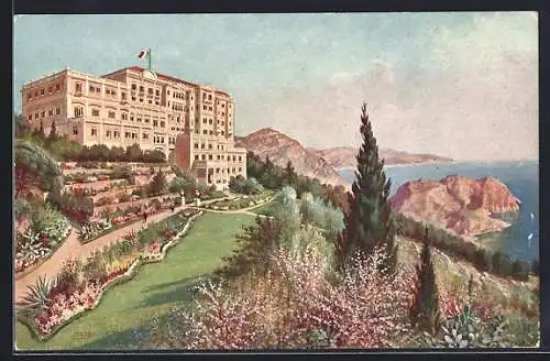 Künstler-AK Taormina, Grand Hotel Miramare