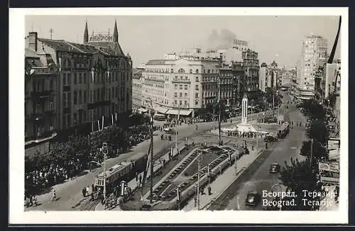 AK Belgrad, Strassenbahn, Terazije