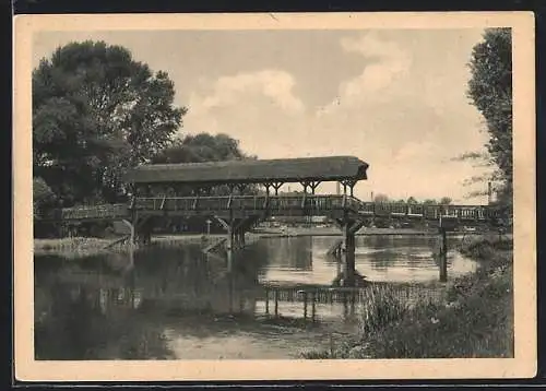 AK Cottbus, Spree mit Wernersteg