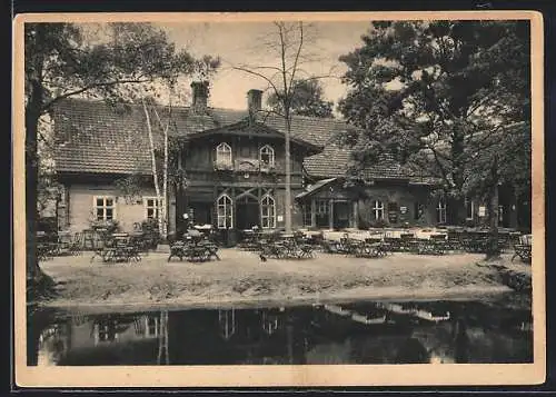 AK Lehde /Lübbenau, Gasthaus Zum fröhlichen Hecht