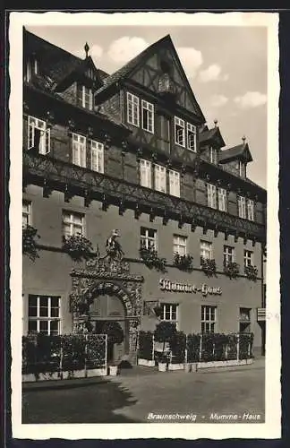 AK Braunschweig, Gasthaus Mumme-Haus, Aussenansicht