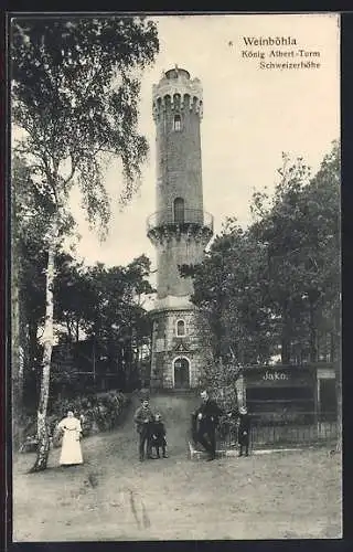 AK Weinböhla, König Albert-Turm auf der Schweizerhöhe