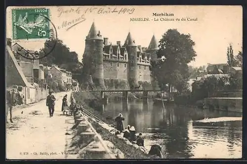 AK Josselin, Le Château vu du Canal