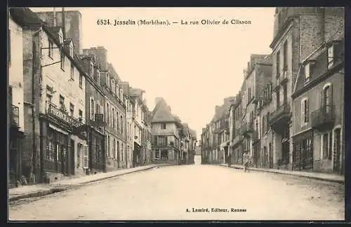 AK Josselin, La rue Olivier de Clisson