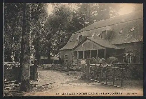 AK Langonnet, Abbaye Notre-Dame de Langonnet, Scierie