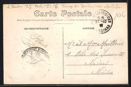 AK Beignon, Le Calvaire devant une maison en pierre