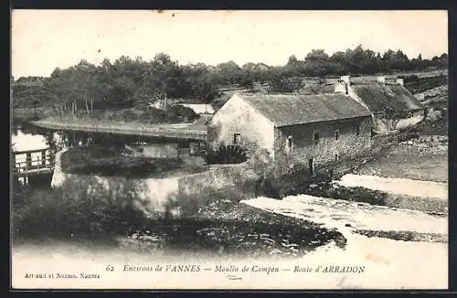 AK Vannes, Moulin de Campen sur la route d`Arradon