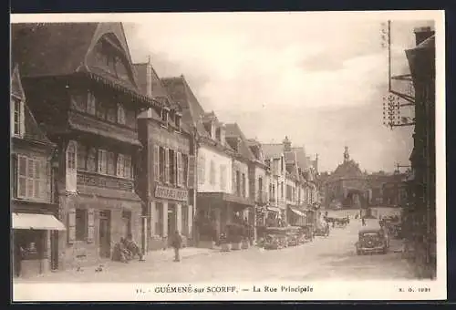 AK Guémené-sur-Scorff, La Rue Principale