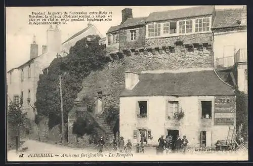 AK Ploërmel, Anciennes fortifications, Les Remparts